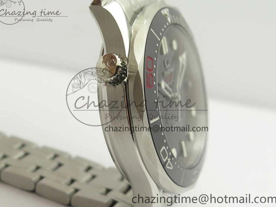 0206 Seamaster 300M Chronometer SS “007” Limited Edition OMF 1:1 Best Edition on SS Bracelet A2824 (Black Balance Wheel) V Seasonal 7952